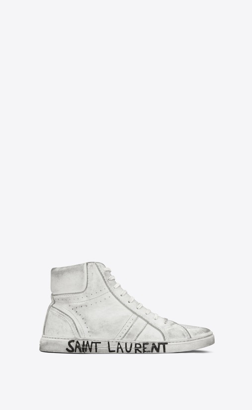 Joe sneaker in worn-look leather